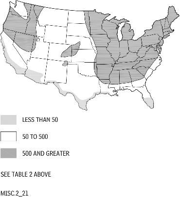 U.S. Weathering Indexes